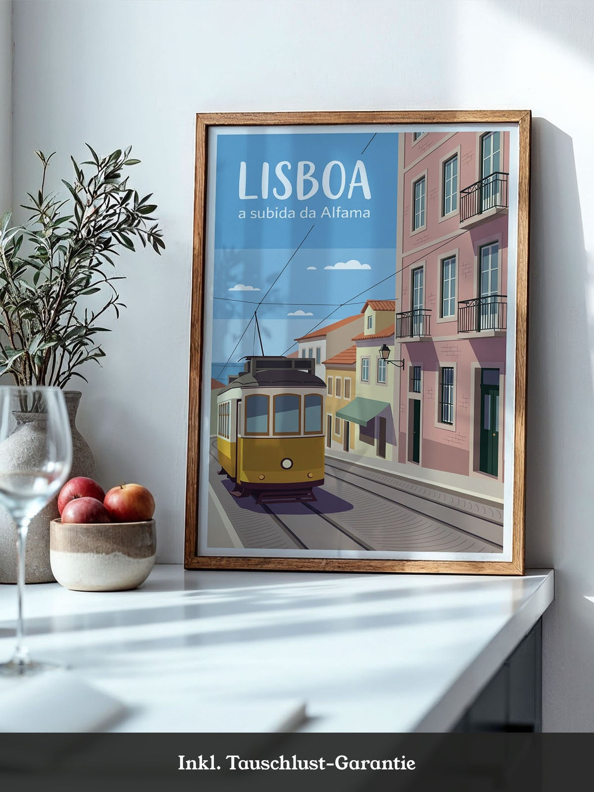 Lissabon Straßenbahn Blau
