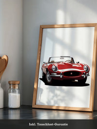 Klassischer Roadster rot Retro