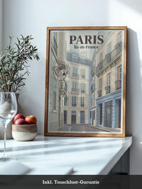 Pariser Gasse im Vintage Stil