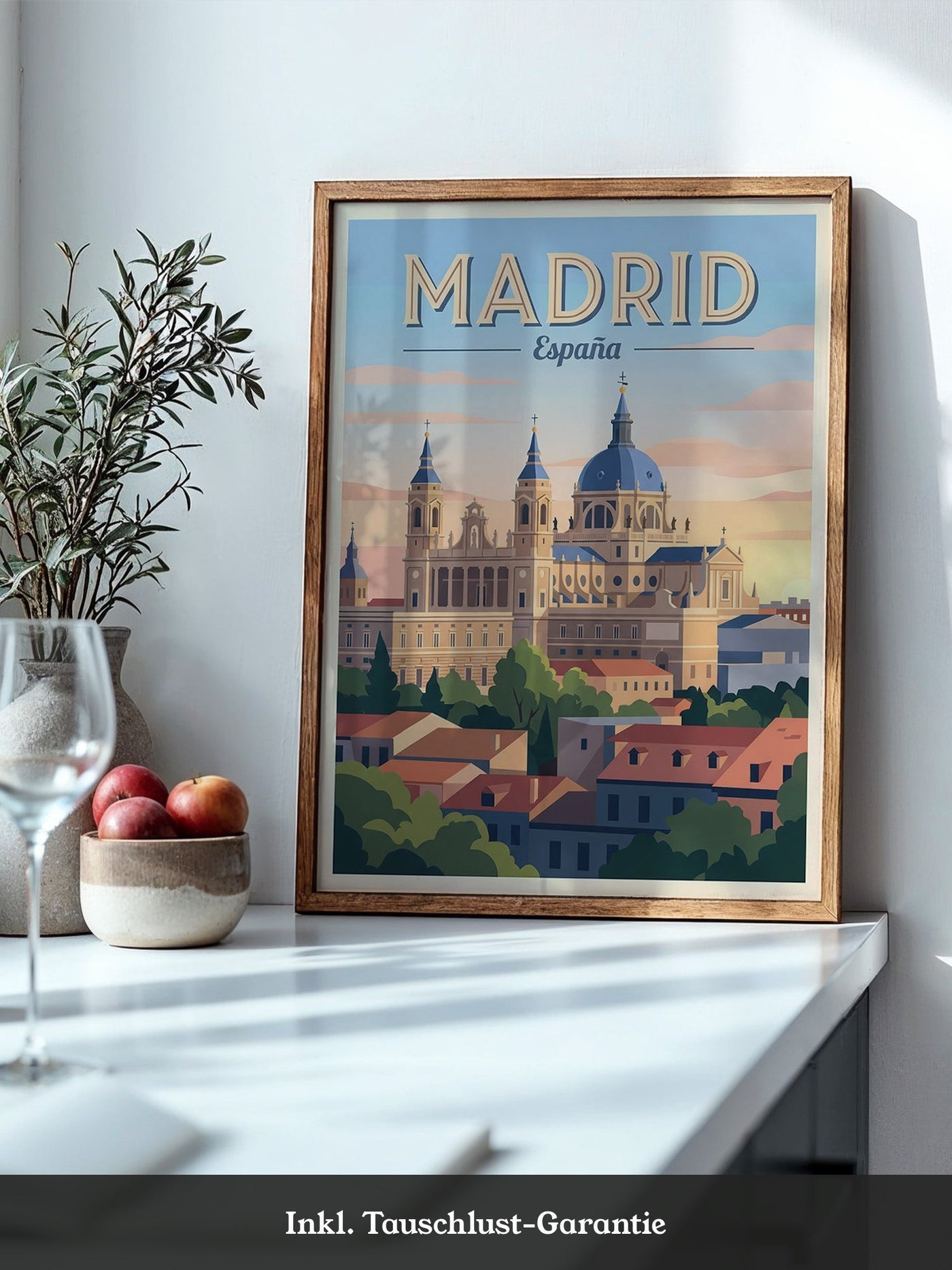 Madrid Skyline Pastellstimmung