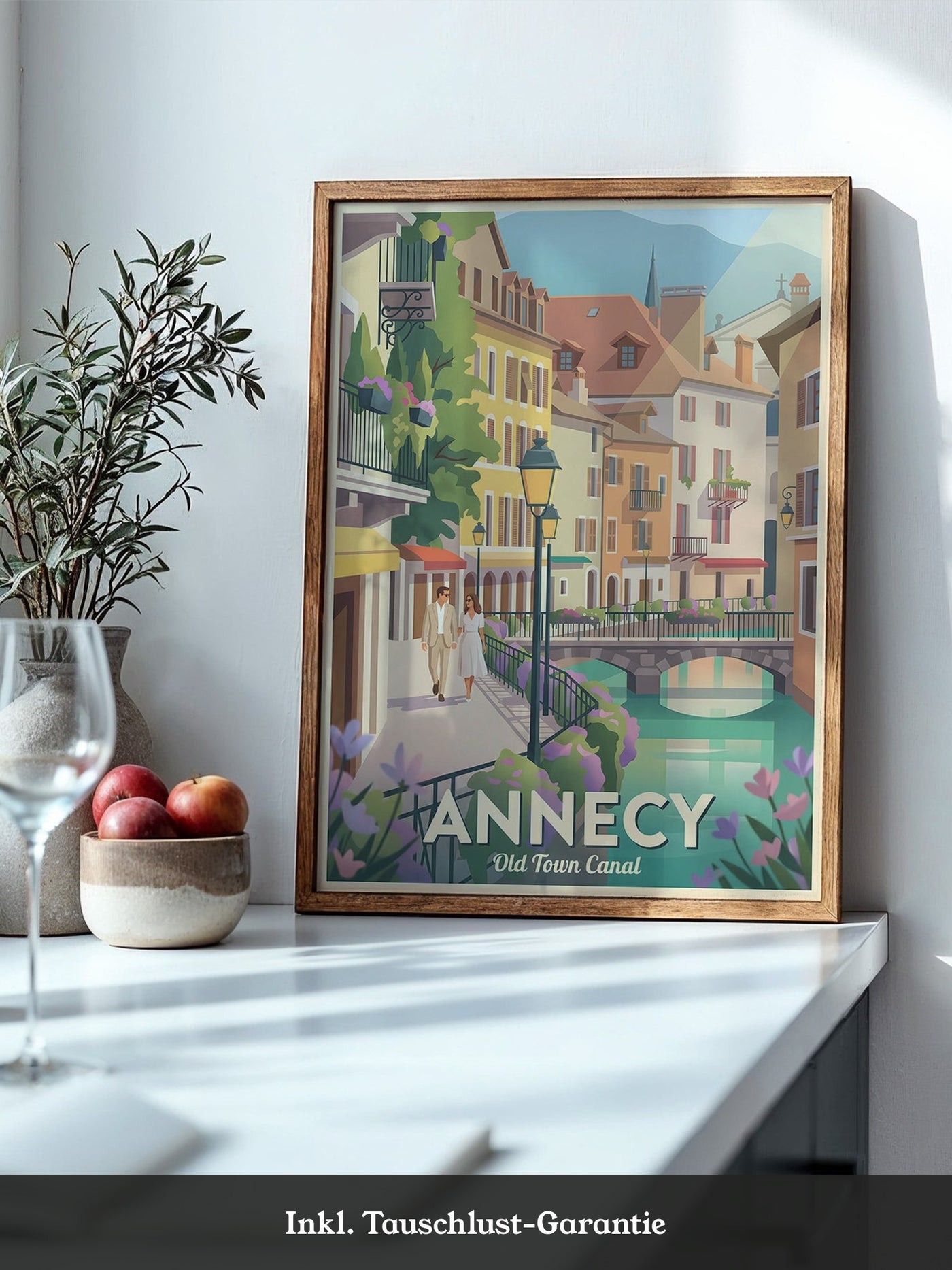 Annecy Altstadtpastell Canal