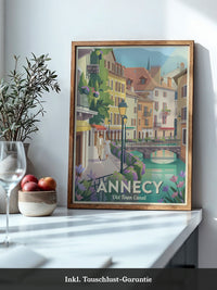 Annecy Altstadtpastell Canal