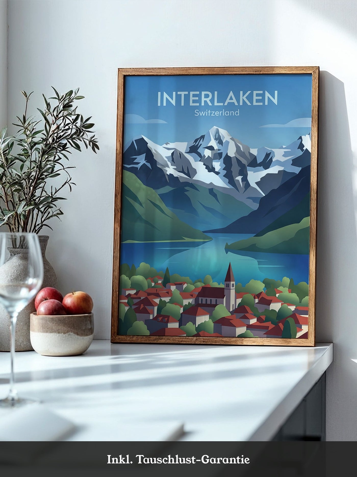 Schweizer Landschaft Bergkulisse