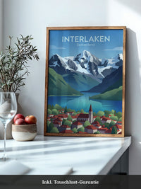 Schweizer Landschaft Bergkulisse