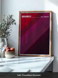 Bauhaus Streifen Rot Töne
