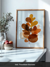 Herbstblätter Abstrakt Orange