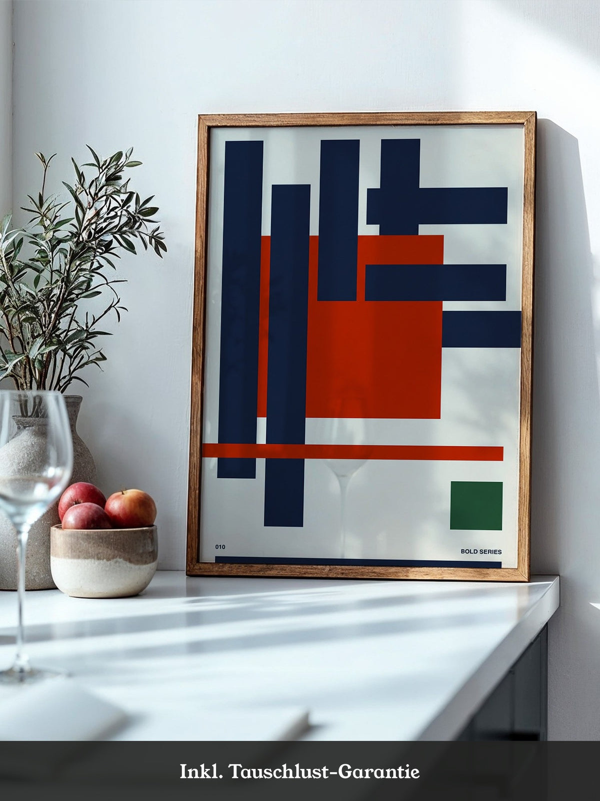 Geometrische Formen Rot Blau