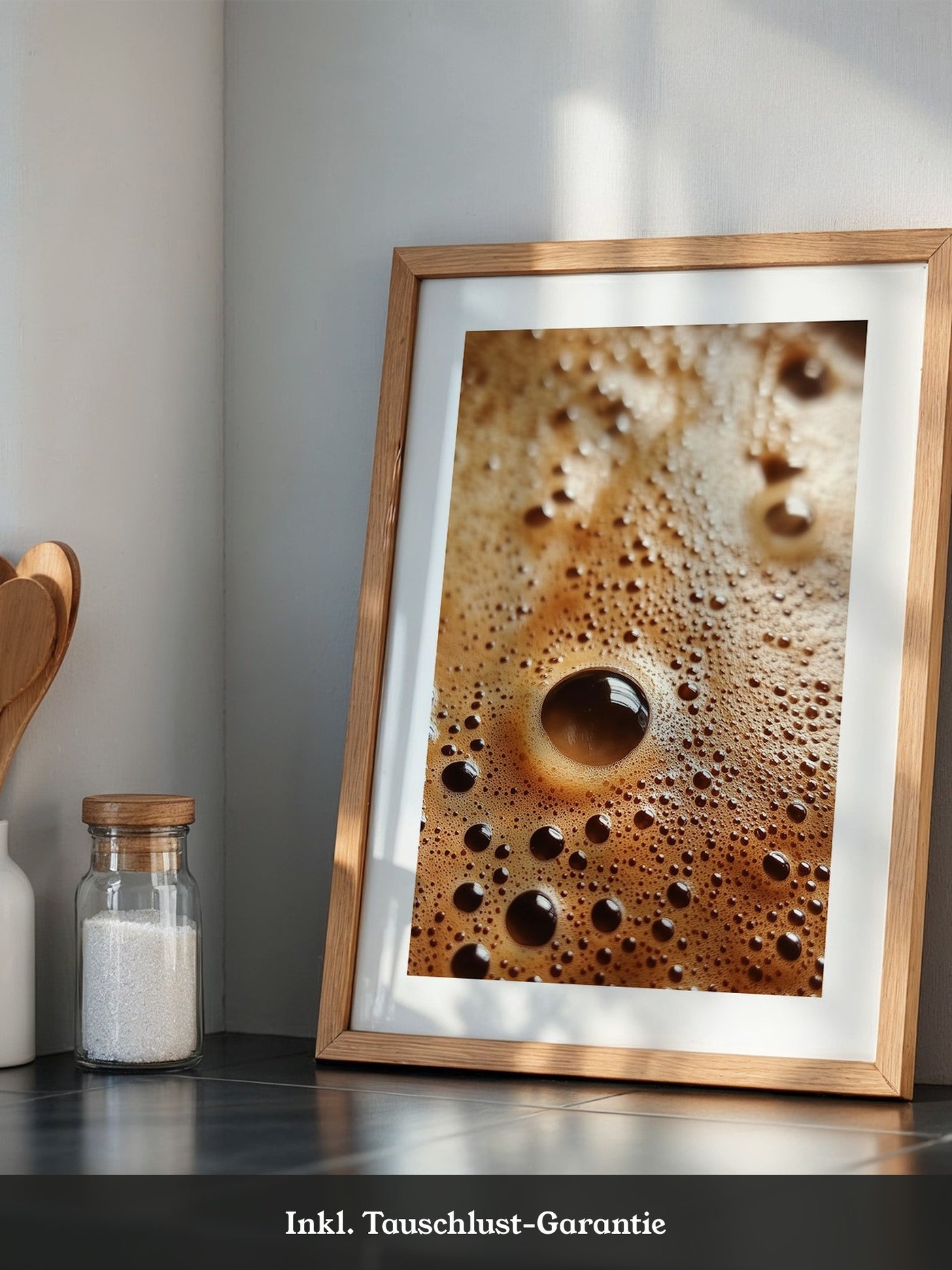 Kaffeebläschen Makroansicht
