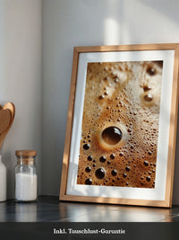 Kaffeebläschen Makroansicht