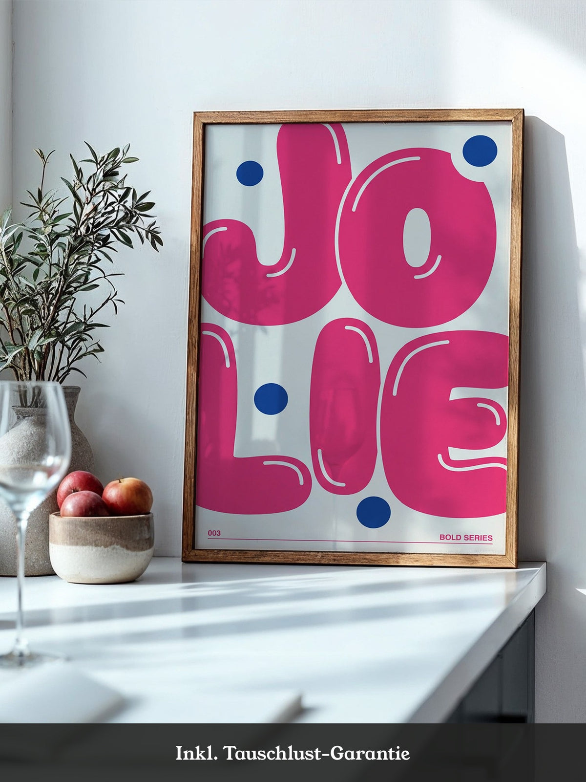 Jolie Pop Art Pink Blau
