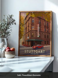 Stuttgart Herbst Metzgerei Retro