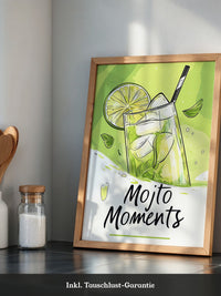 Mojito Glas Illustration Grün
