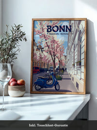 Bonn Kirschblüten Pastell-Szene