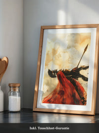 Spartaner Rüstung Aquarell