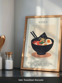 Ramen Schüssel Illustration Retro