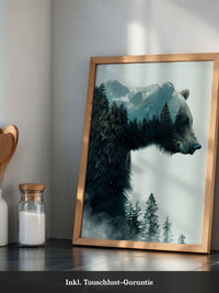 Bärenkopf Wald Doppelbelichtung