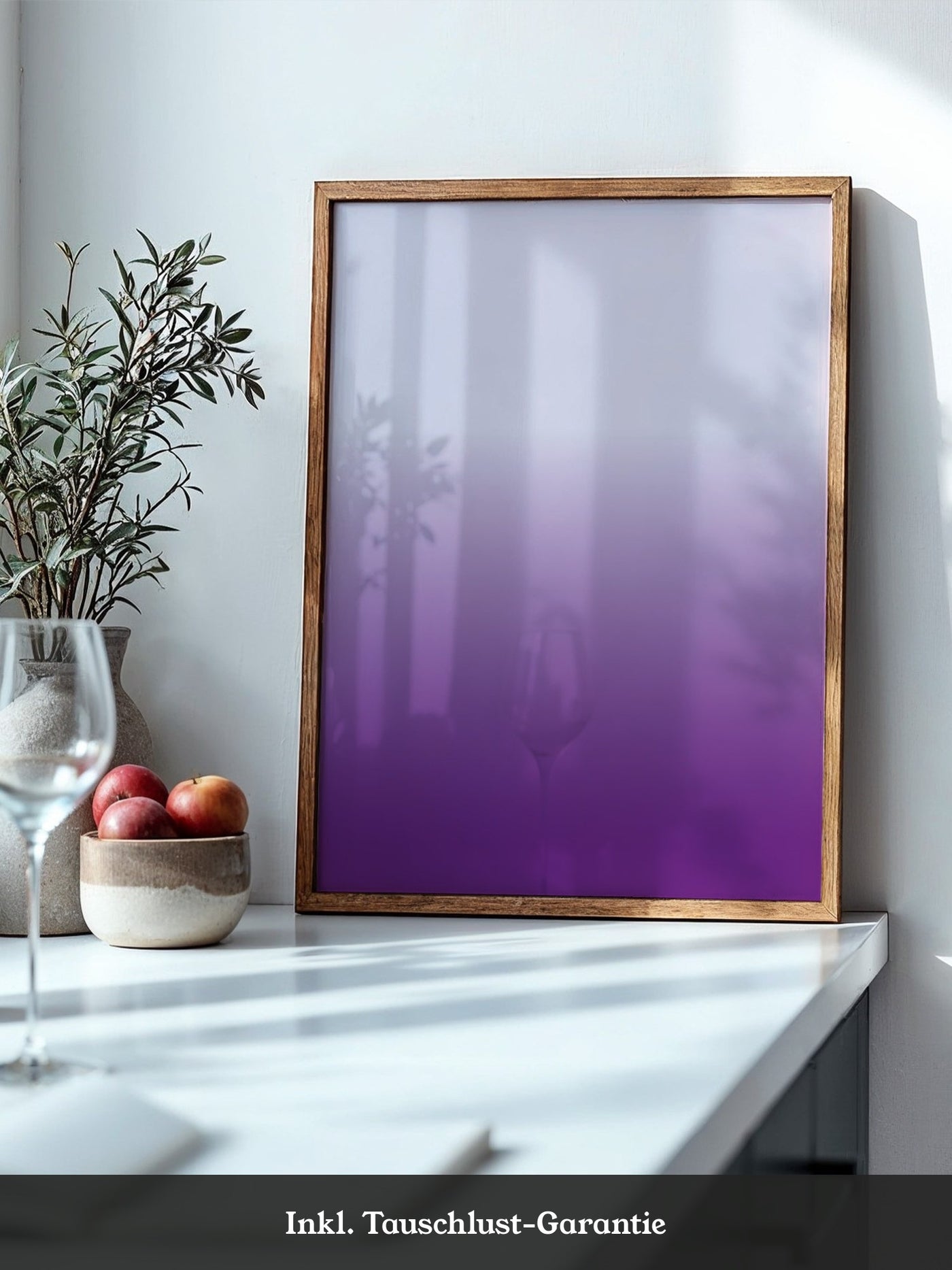 Verlauf Rosa zu Violett
