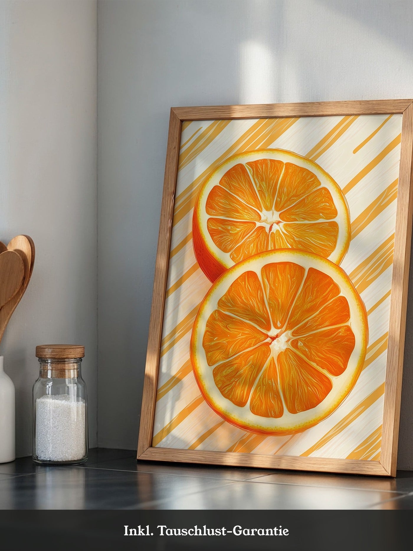 Orangen Scheiben grafisch