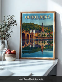 Heidelberg Brücke Spiegelung
