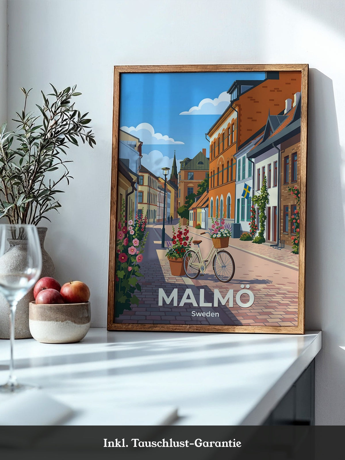 Malmö Altstadtbummel Fahrrad Retro