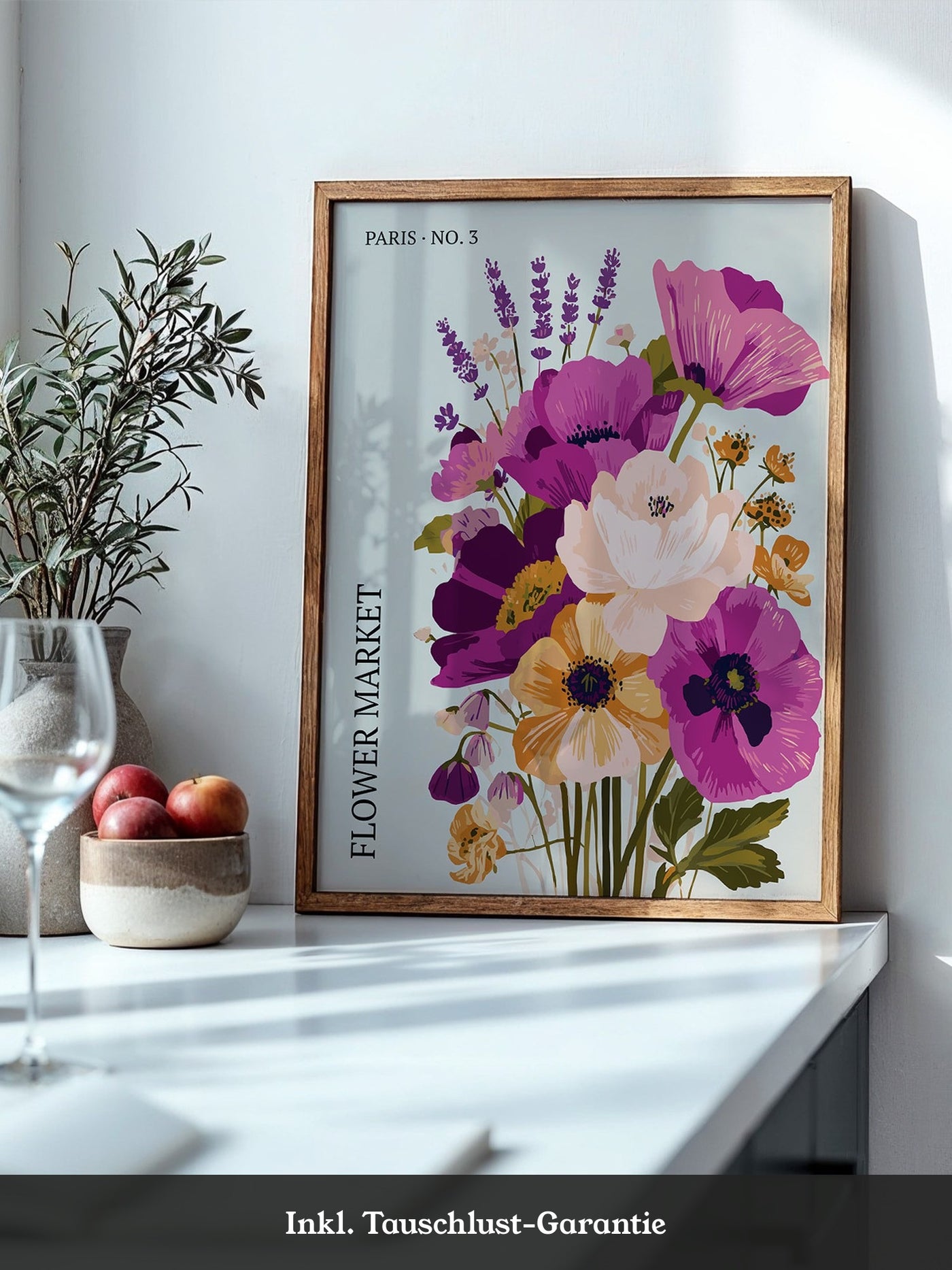 Bunte Blumen Strauß Paris