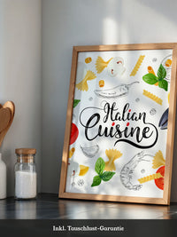 Italienische Zutaten Collage