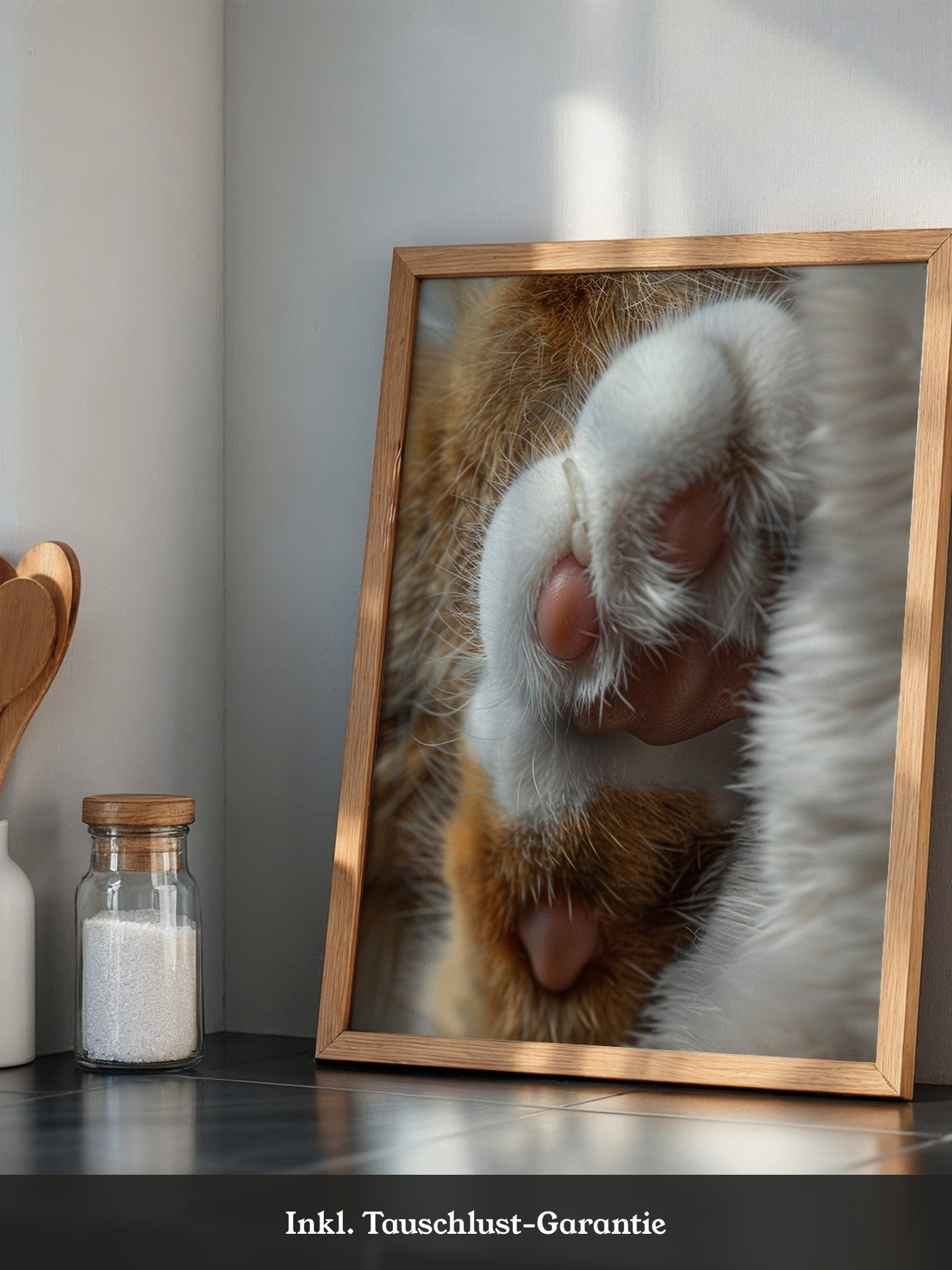 Katzenpfoten Nahaufnahme flauschig