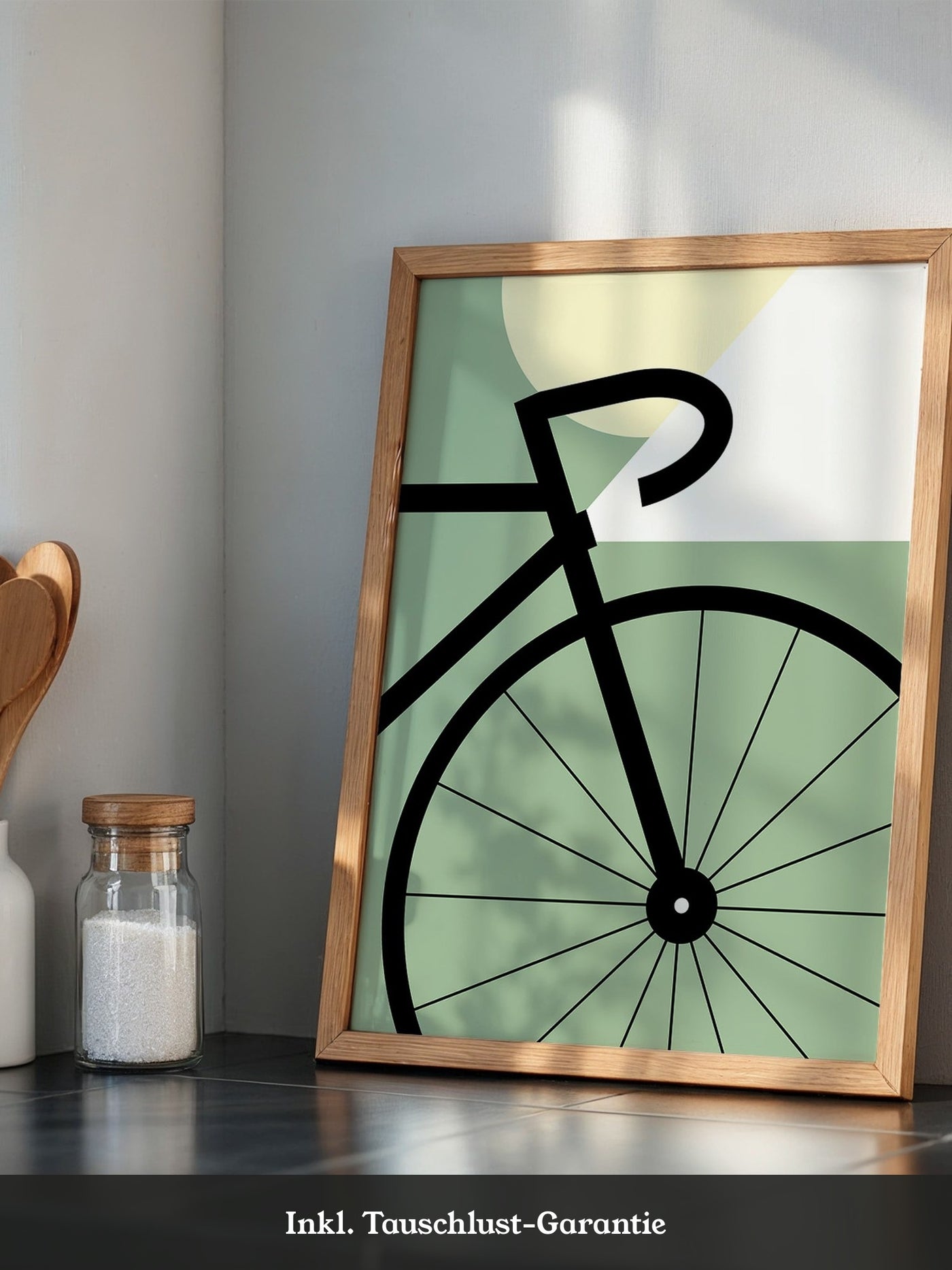 Fahrrad Grafik minimalistisch
