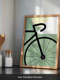 Fahrrad Grafik minimalistisch