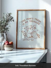 Waschbär Trophäe skurril