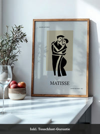 Umarmendes Paar Kontur Beige
