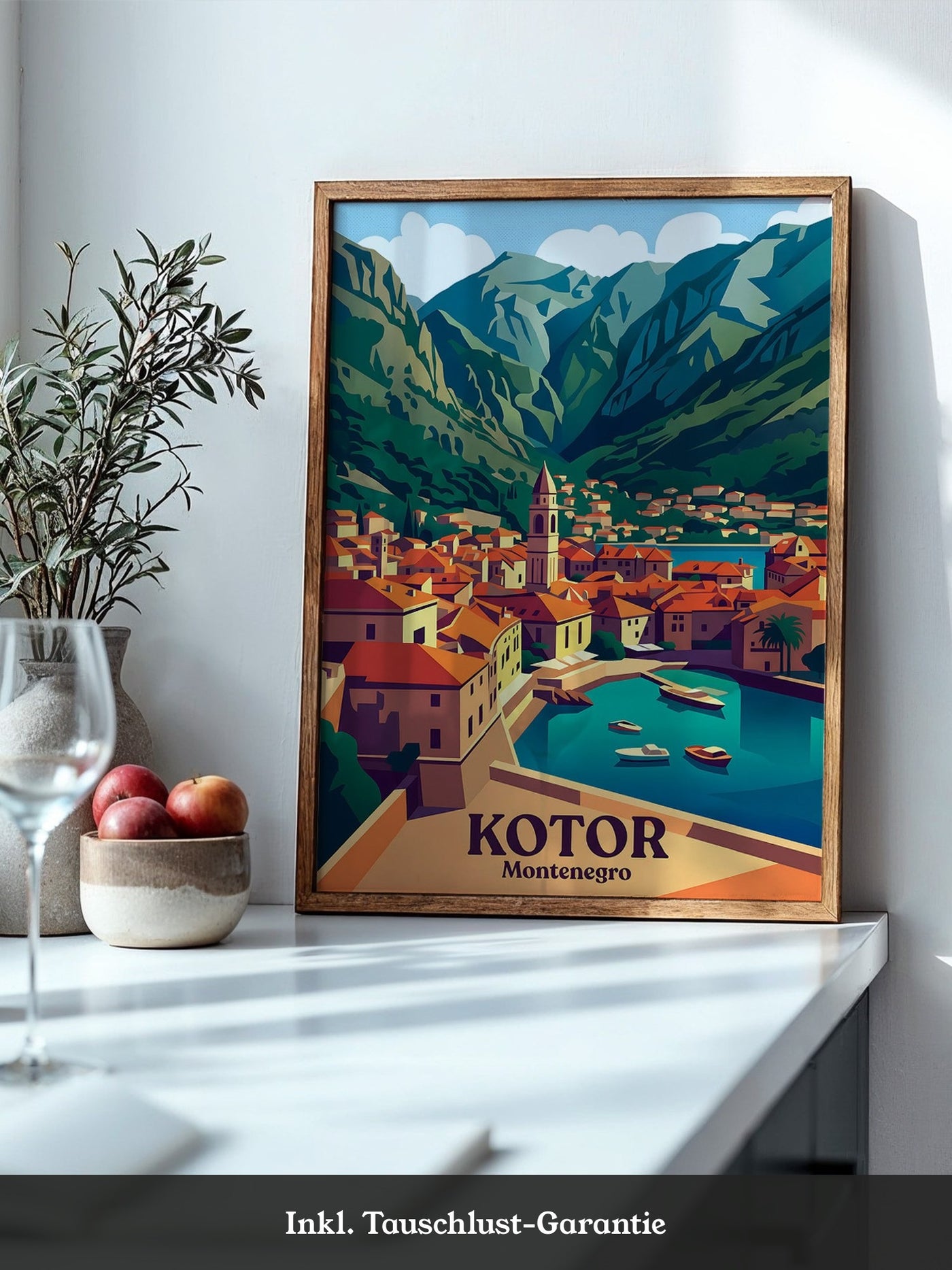 Kotor Altstadt Pastellfarben