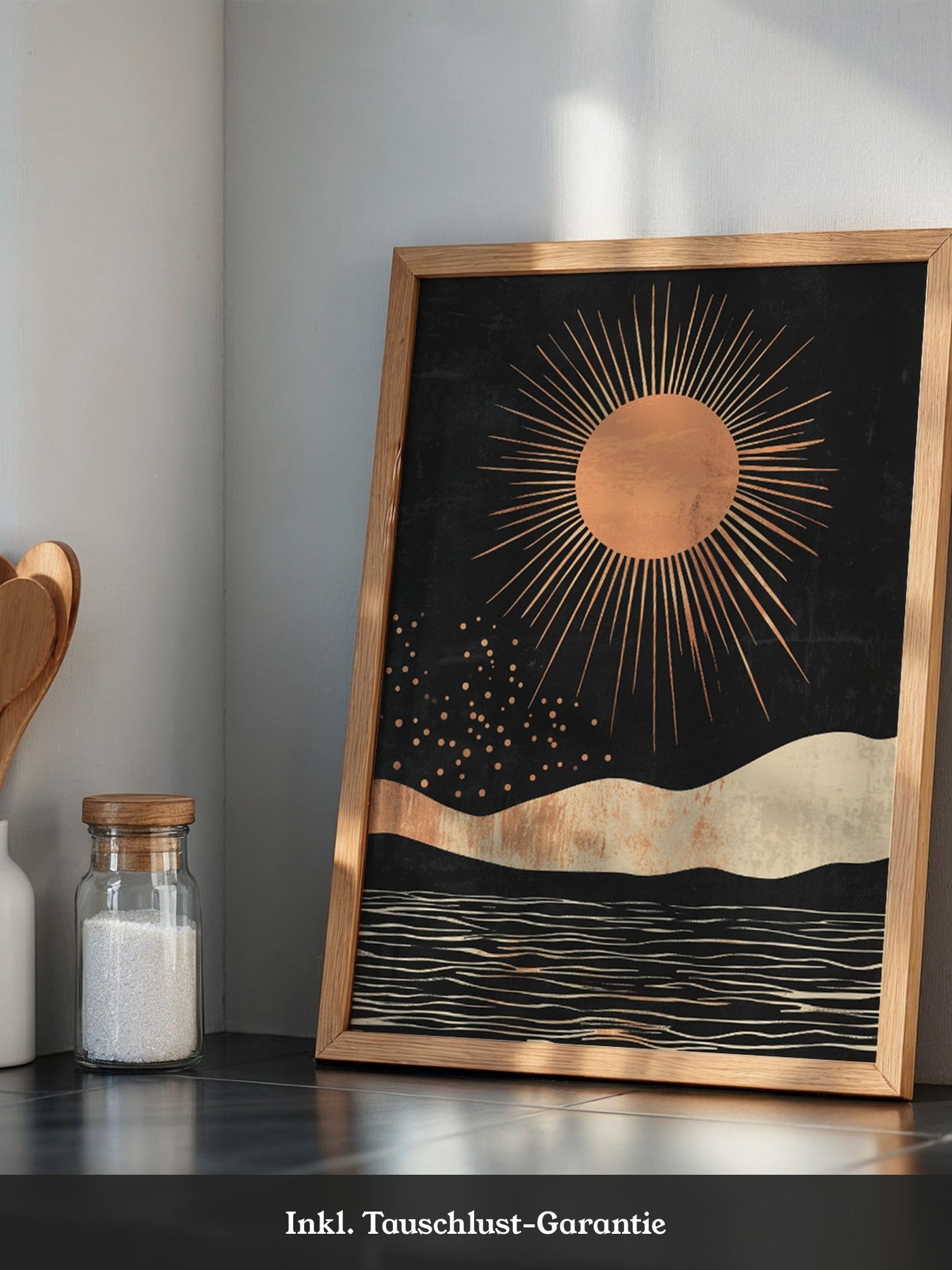 Sonne Grafik Retro Stil