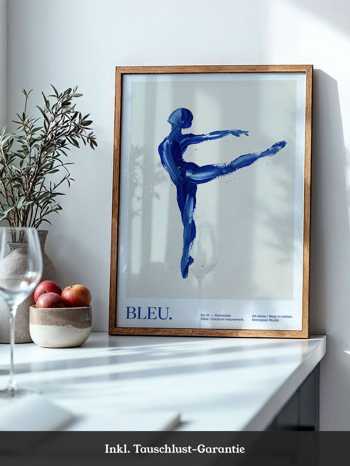 Körper in Bewegung Blau