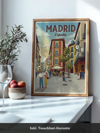 Madrid Gasse Retro Stil