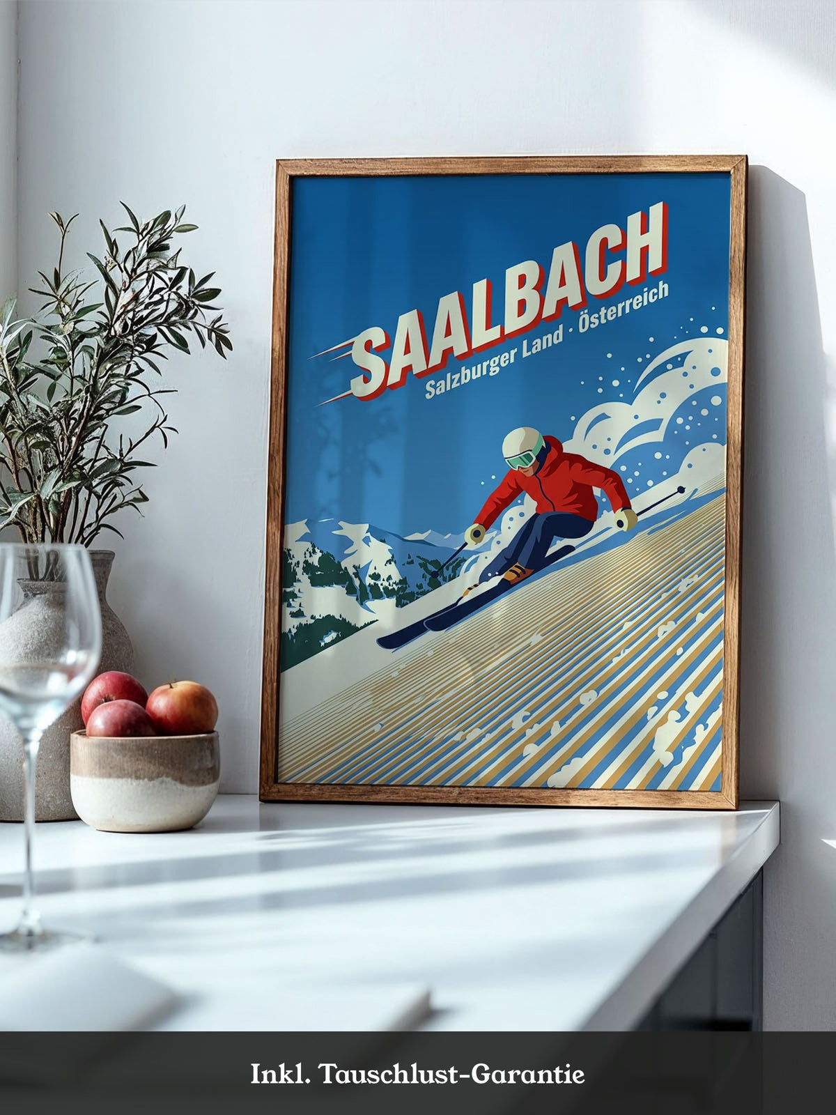 Skiläufer in Alpen