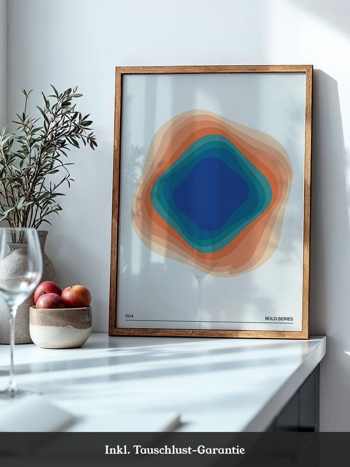 Farbwirbel Blau-Orange Harmonie