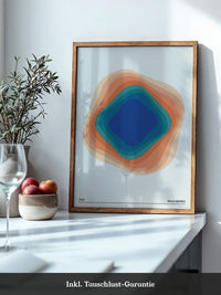 Farbwirbel Blau-Orange Harmonie