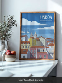 Lisboa Altstadt Illustration