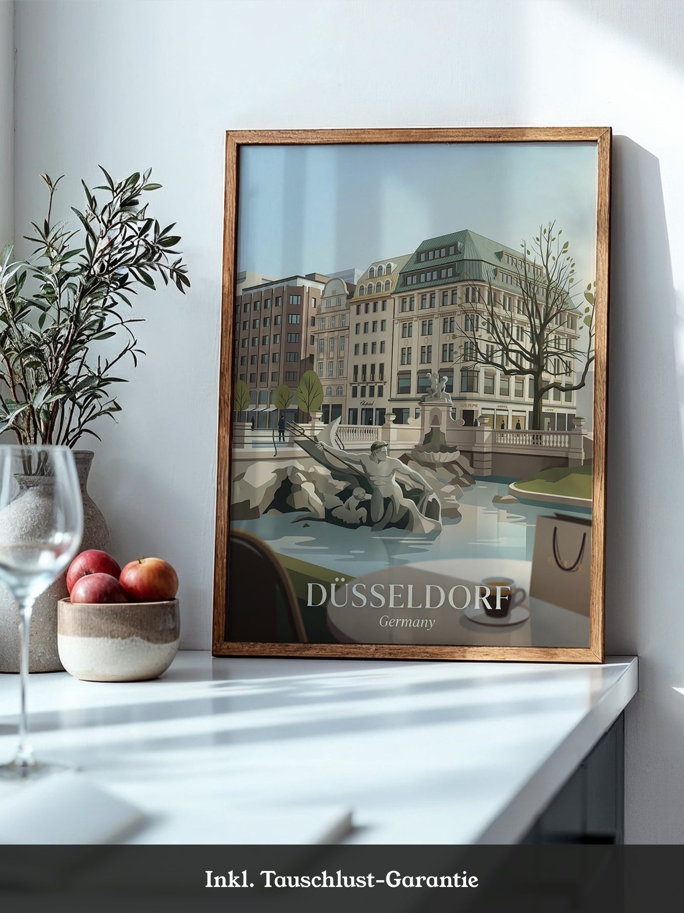Düsseldorf Skyline Art Deco