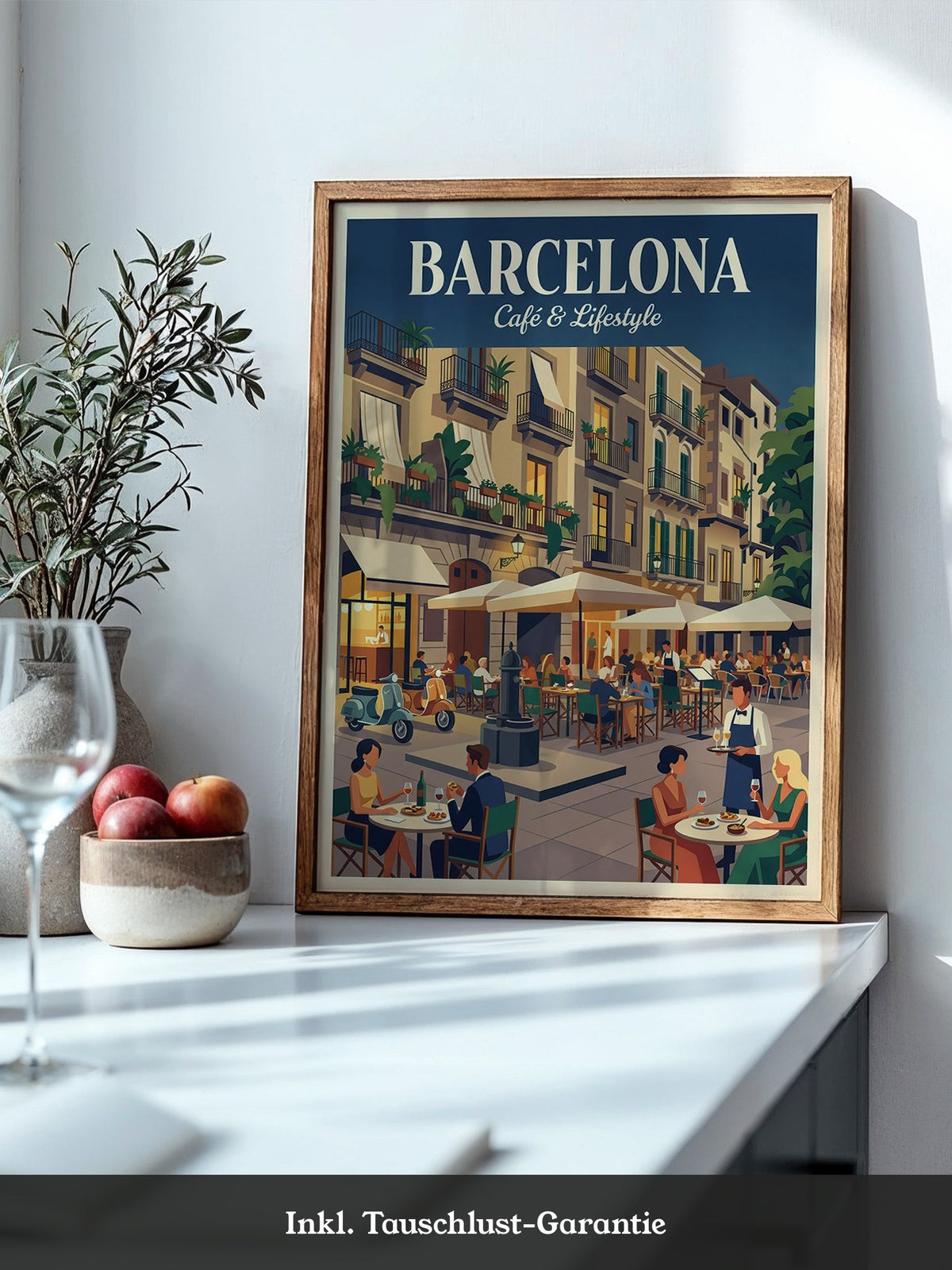 Barcelona Café Leben Retro-Charme