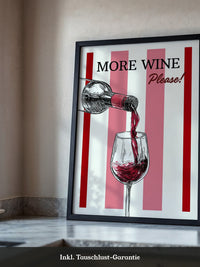 Wein einschenken Rot Streifen