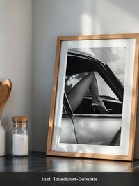 Auto Bein Graustufen Eleganz