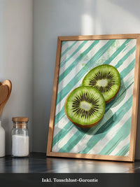 Kiwi Scheiben Streifenmuster