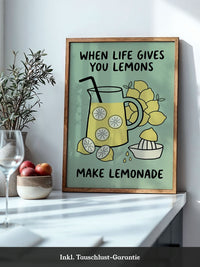 Zitronenlimonade Poster Küche