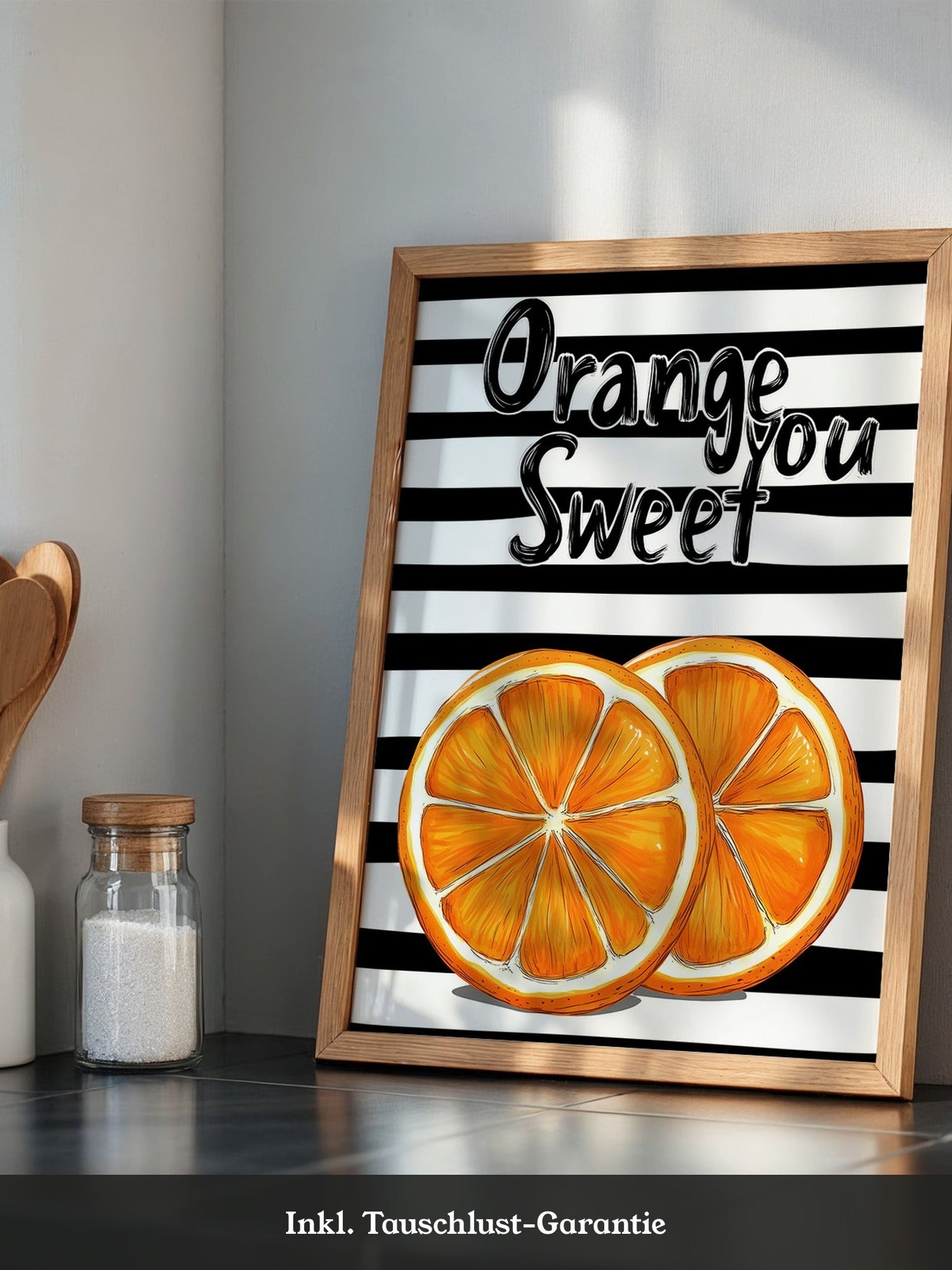 Orangenscheiben Retro Charme