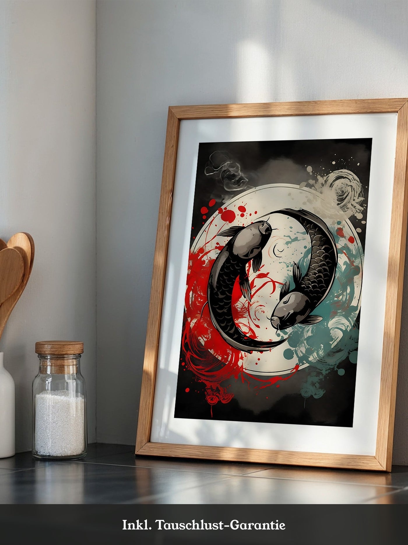 Koi Yin Yang Farbenpracht