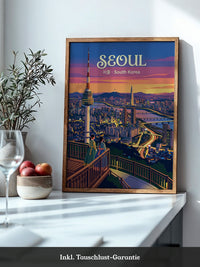 Seoul Skyline Abenddämmerung