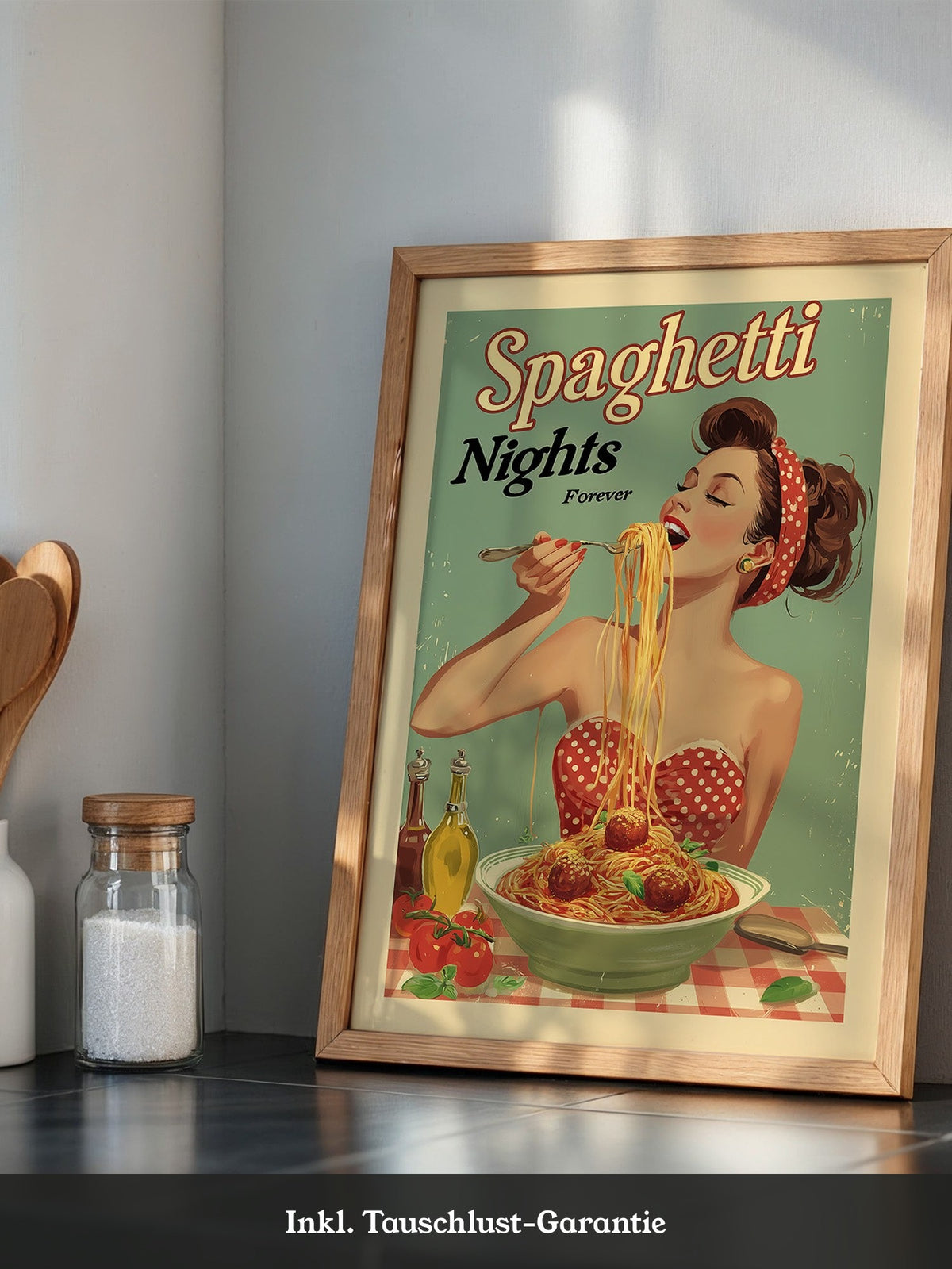 Spaghetti Retro Stil