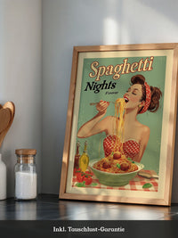 Spaghetti Retro Stil